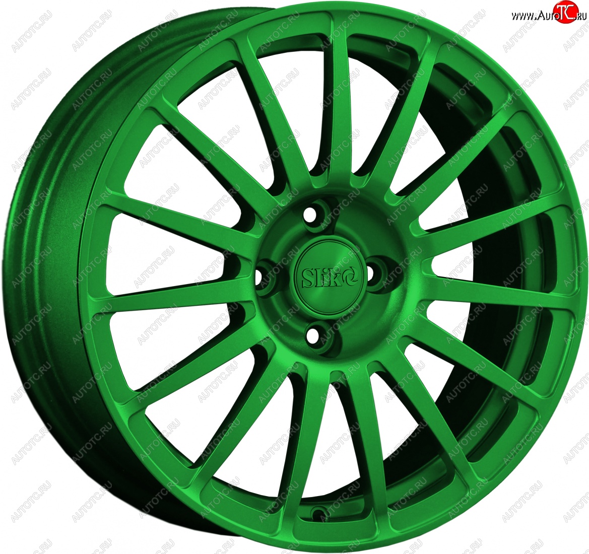18 999 р. Кованый диск Slik classik R16x6.5 Зеленый (GREEN) 6.5x16   (Цвет: GREEN)  с доставкой в г. Кемерово
