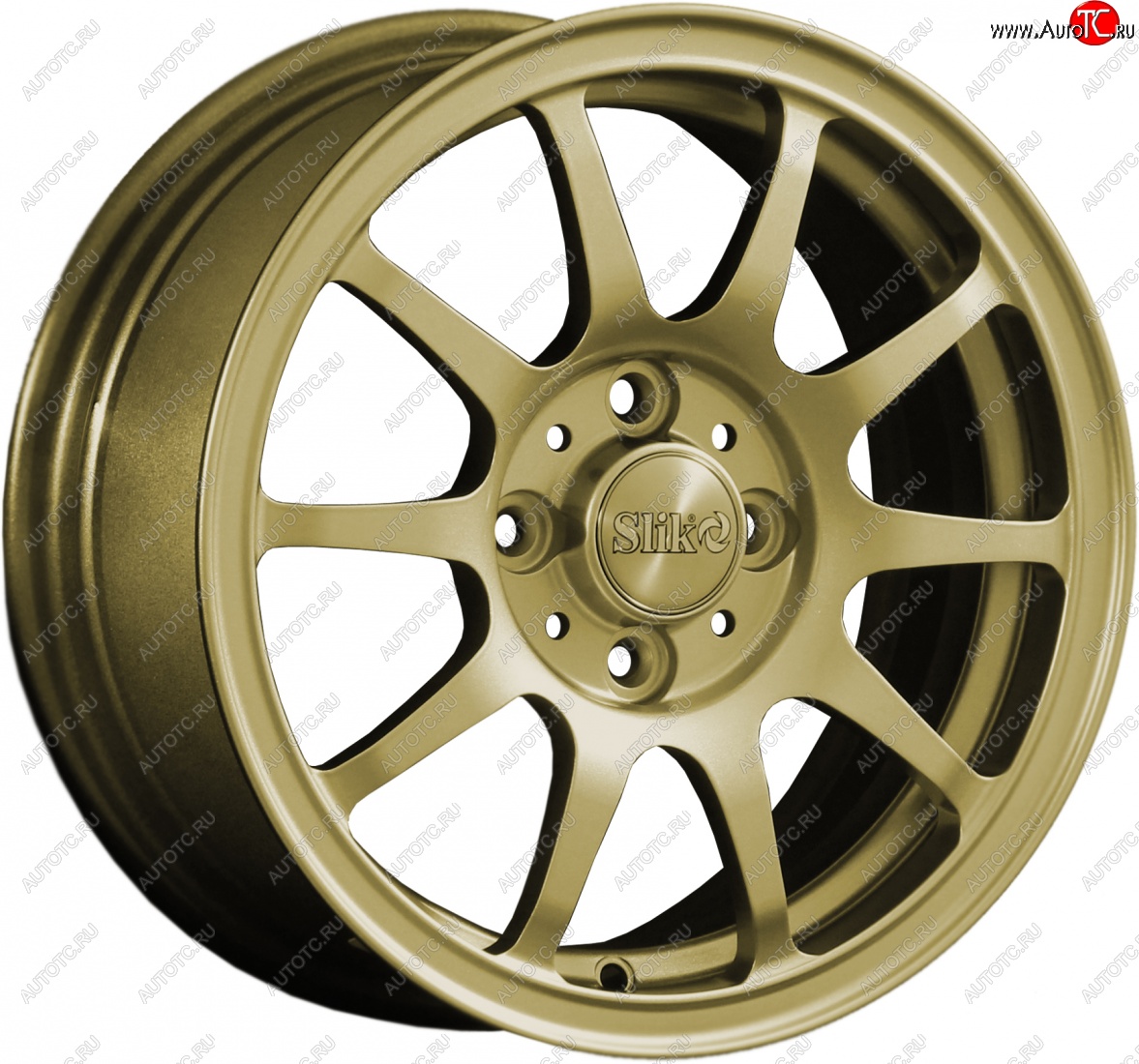 12 799 р. Кованый диск Slik Classik 6x14 (Металлик золотой)   (Цвет: Металлик золотой)  с доставкой в г. Кемерово
