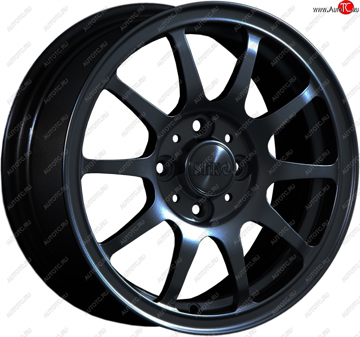12 799 р. Кованый диск Slik Classik 6x14 (Черный глянцевый)   (Цвет: Черный глянцевый)  с доставкой в г. Кемерово