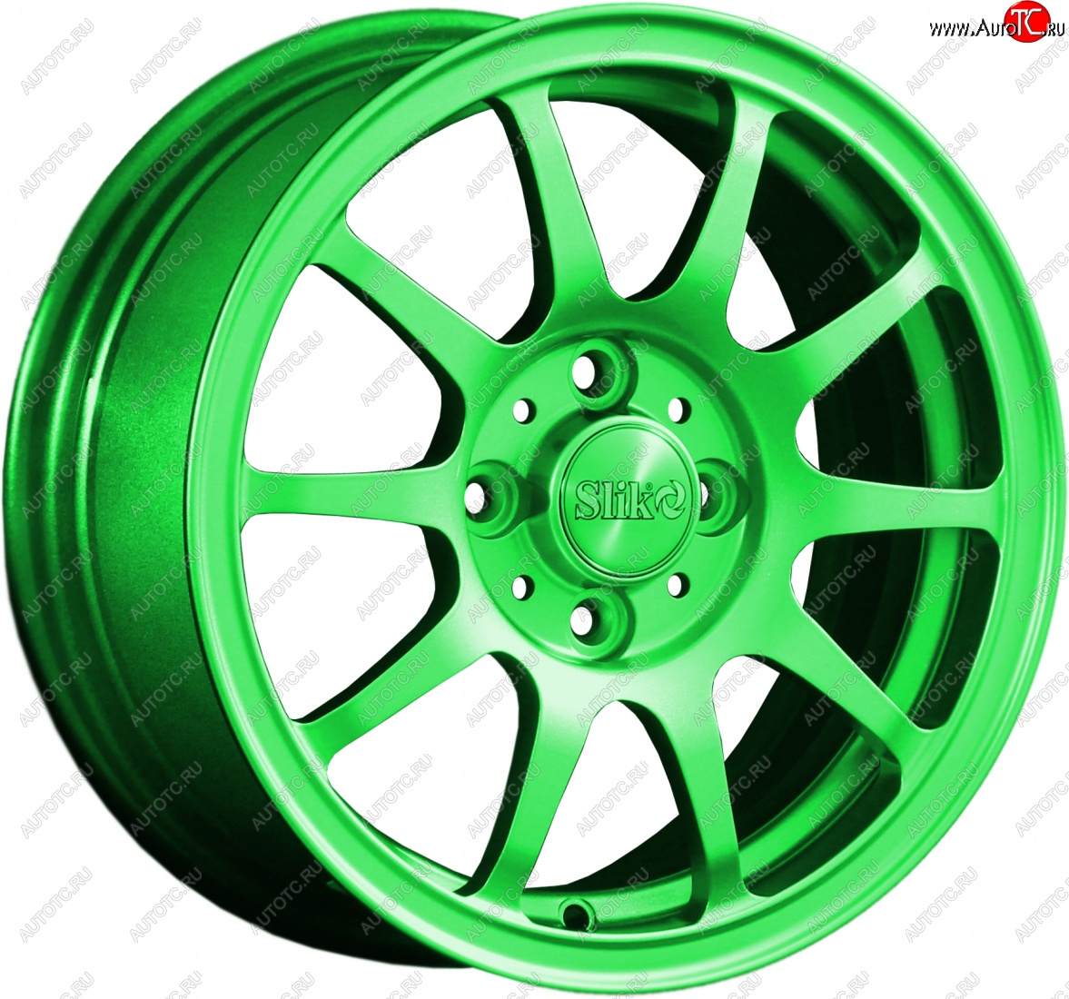 12 799 р. Кованый диск Slik Classik 6x14 (RAL 6038 ярко зеленый)   (Цвет: RAL 6038 ярко зеленый)  с доставкой в г. Кемерово