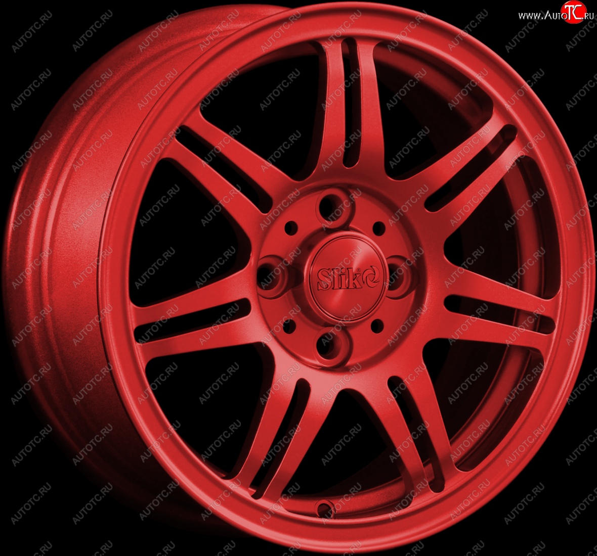 12 799 р. Кованый диск Slik Classik 6x14 (Красный)   (Цвет: Красный)  с доставкой в г. Кемерово