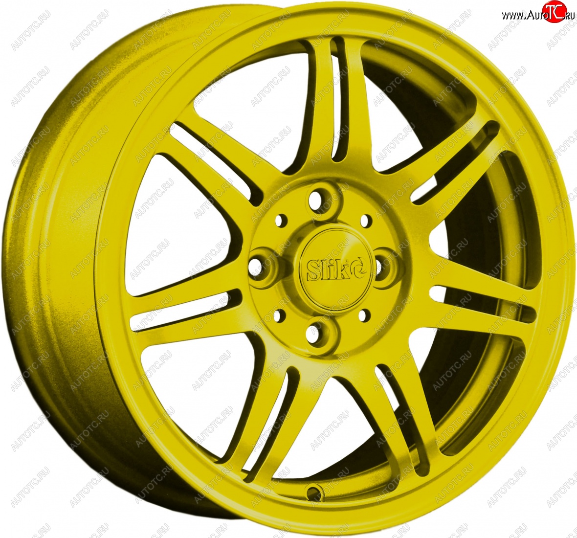 12 799 р. Кованый диск Slik Classik 6x14 (Ярко желтый RAL 1021)   (Цвет: Ярко желтый RAL 1021)  с доставкой в г. Кемерово