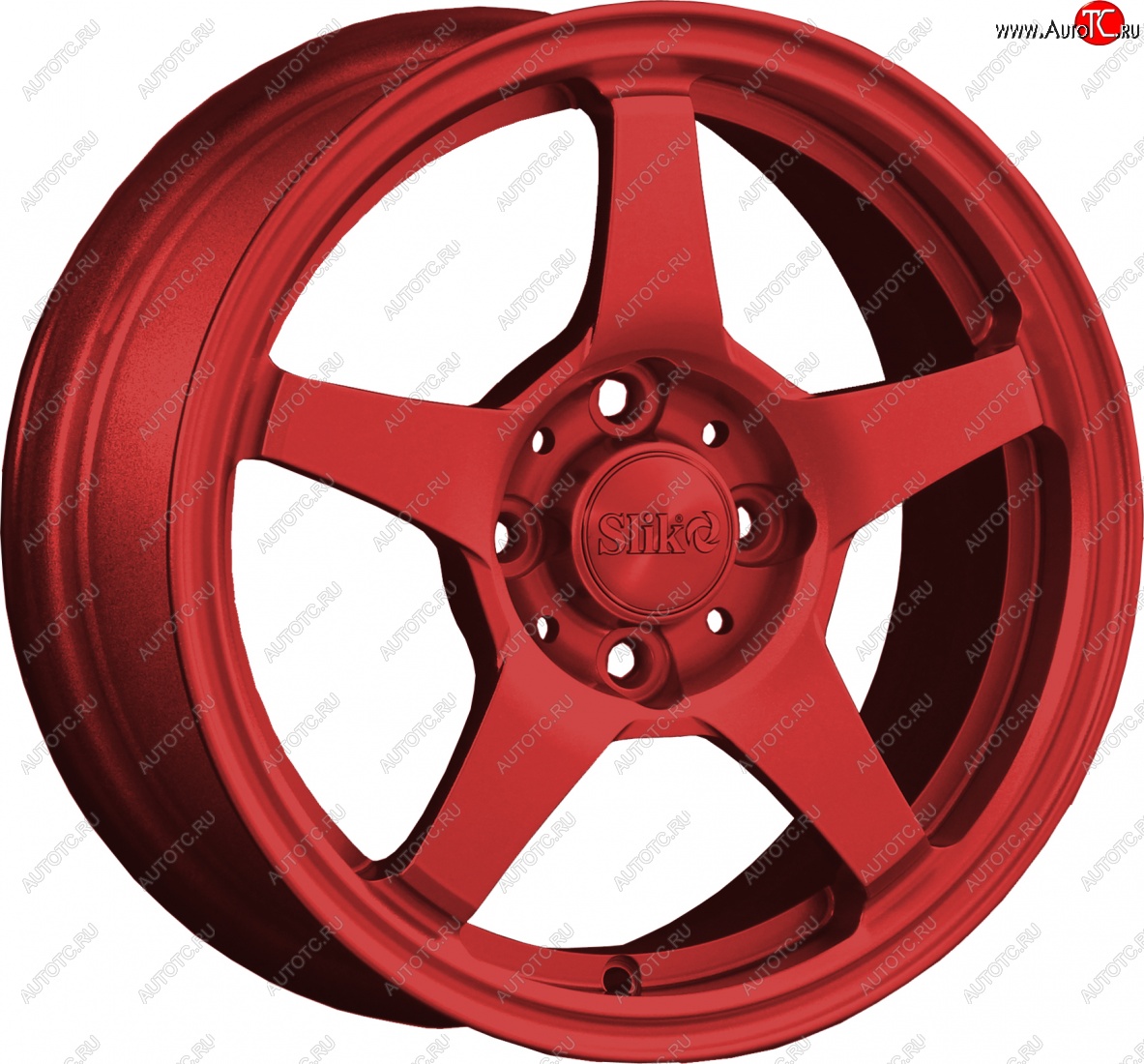 12 799 р. Кованый диск Slik Classik 6x14 (Красный)   (Цвет: Красный)  с доставкой в г. Кемерово