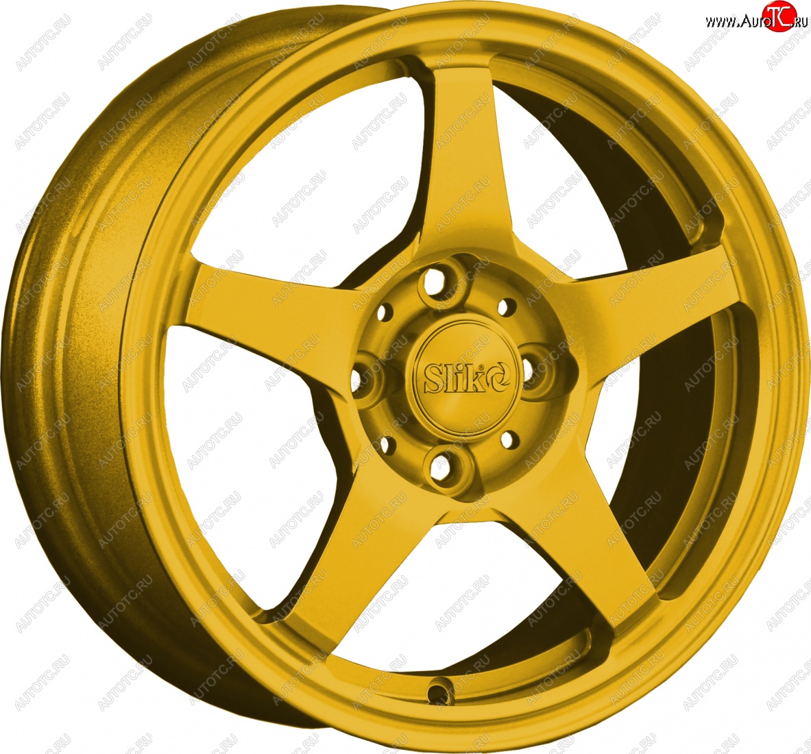 12 799 р. Кованый диск Slik Classik 6x14 (Ярко желтый RAL 1021)   (Цвет: Ярко желтый RAL 1021)  с доставкой в г. Кемерово