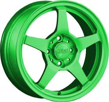 12 799 р. Кованый диск Slik Classik 6x14 (RAL 6038 ярко зеленый)   (Цвет: RAL 6038 ярко зеленый)  с доставкой в г. Кемерово. Увеличить фотографию 1