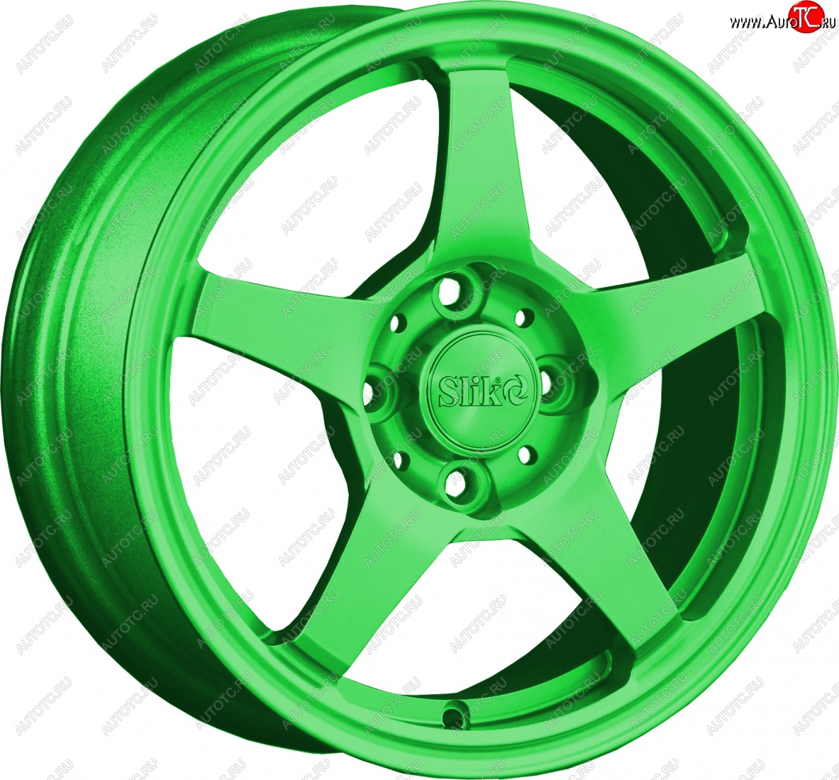 12 799 р. Кованый диск Slik Classik 6x14 (RAL 6038 ярко зеленый)   (Цвет: RAL 6038 ярко зеленый)  с доставкой в г. Кемерово