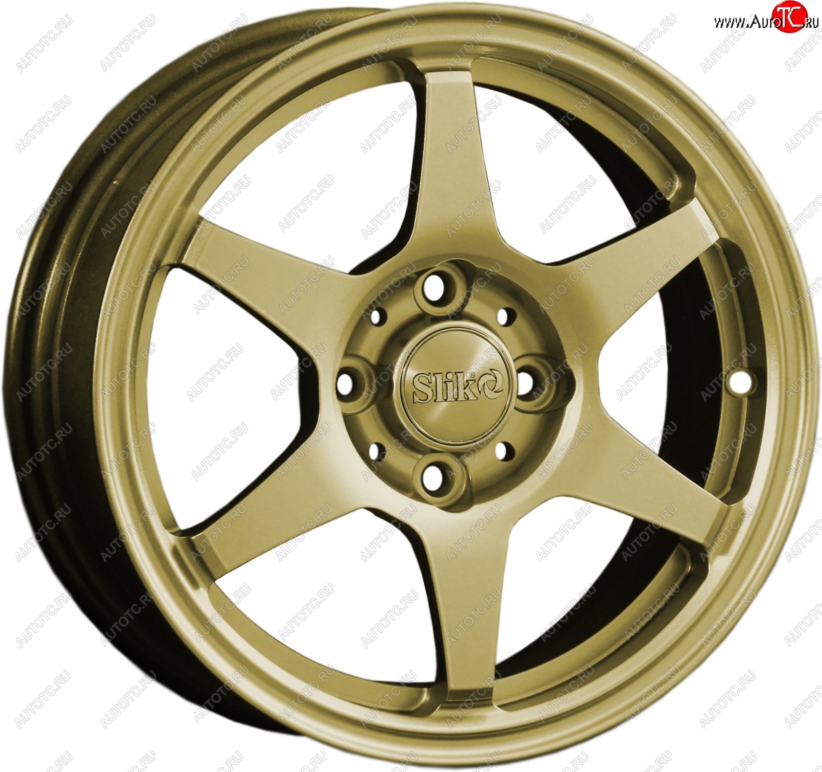 12 799 р. Кованый диск Slik Classik 6x14 (Металлик золотой)   (Цвет: Металлик золотой)  с доставкой в г. Кемерово