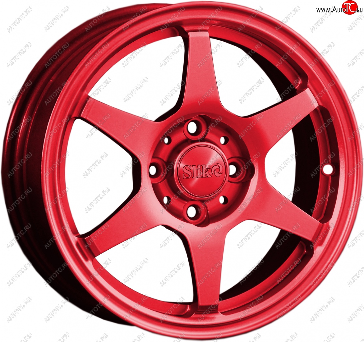 12 799 р. Кованый диск Slik Classik 6x14 (Красный)   (Цвет: Красный)  с доставкой в г. Кемерово