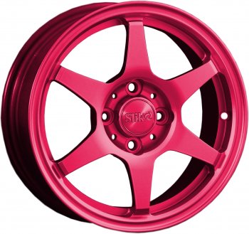 12 799 р. Кованый диск Slik Classik 6x14 (Candy рубиновый)   (Цвет: Candy рубиновый)  с доставкой в г. Кемерово. Увеличить фотографию 1