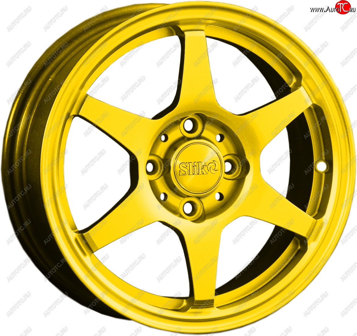 12 799 р. Кованый диск Slik Classik 6x14 (Ярко желтый RAL 1021)   (Цвет: Ярко желтый RAL 1021)  с доставкой в г. Кемерово