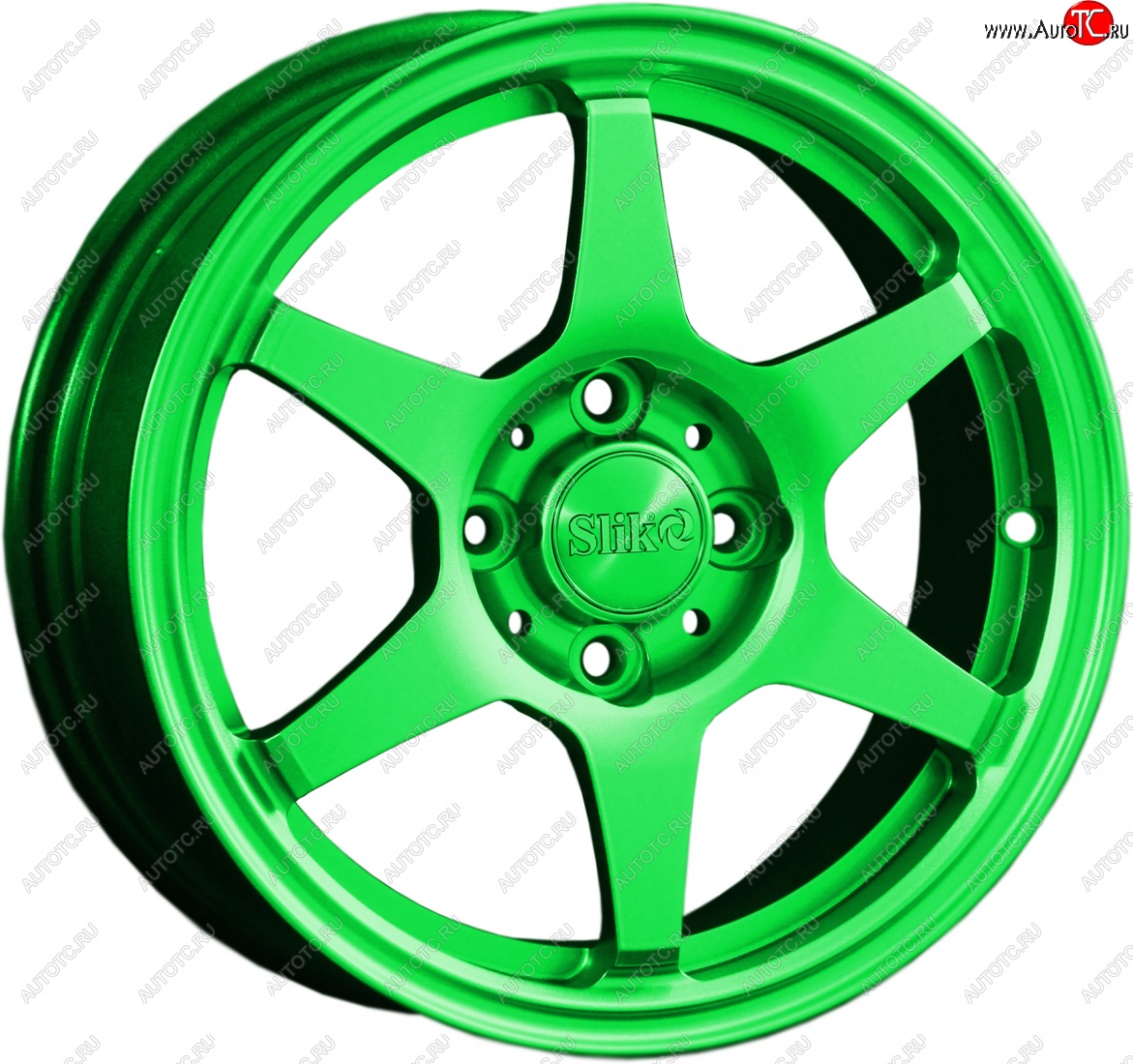 12 799 р. Кованый диск Slik Classik 6x14 (RAL 6038 ярко зеленый)   (Цвет: RAL 6038 ярко зеленый)  с доставкой в г. Кемерово