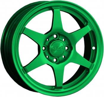 12 799 р. Кованый диск Slik Classik 6x14 (Зеленый)   (Цвет: Зеленый)  с доставкой в г. Кемерово. Увеличить фотографию 1