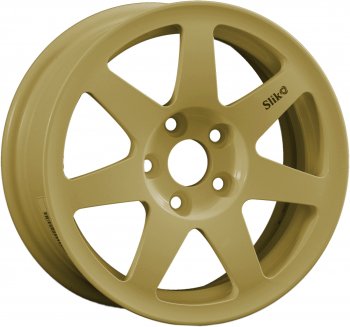 13 499 р. Кованый диск Slik Classik 6x14 (Металлик золотой)   (Цвет: Металлик золотой)  с доставкой в г. Кемерово. Увеличить фотографию 1