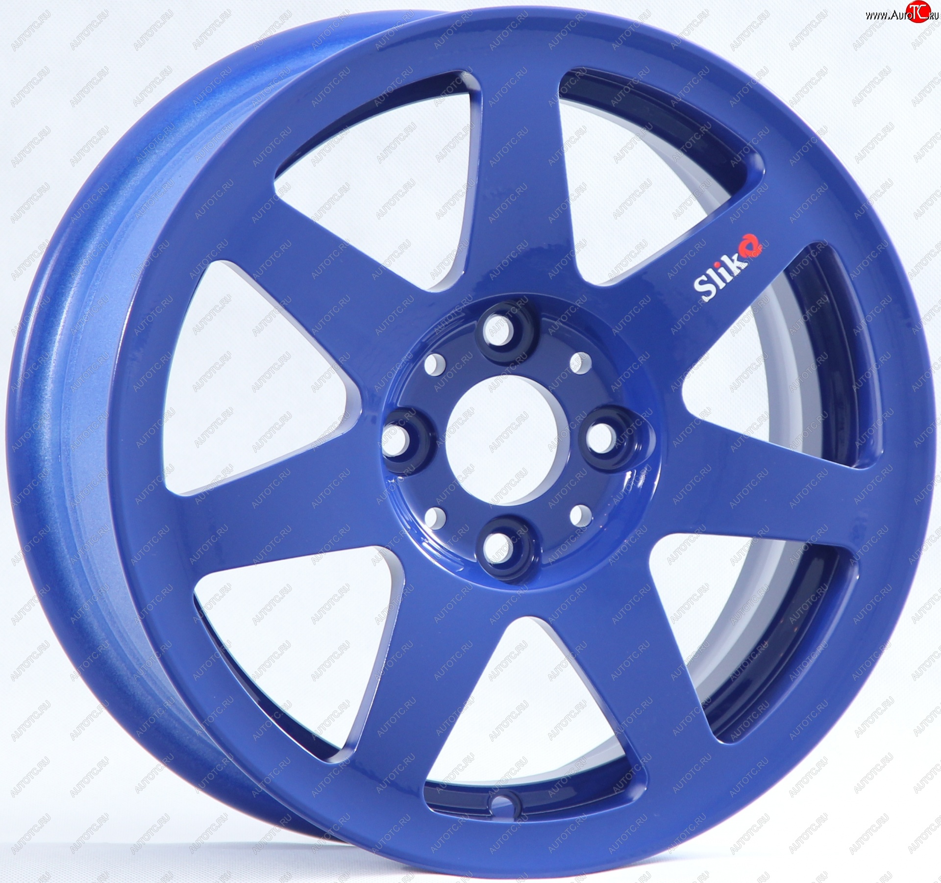 13 499 р. Кованый диск Slik Classik 6x14 (Синий)   (Цвет: Синий)  с доставкой в г. Кемерово