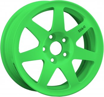 Кованый диск Slik Classik 6x14 (RAL 6038 ярко-зеленый)  (Цвет: RAL 6038 ярко-зеленый)