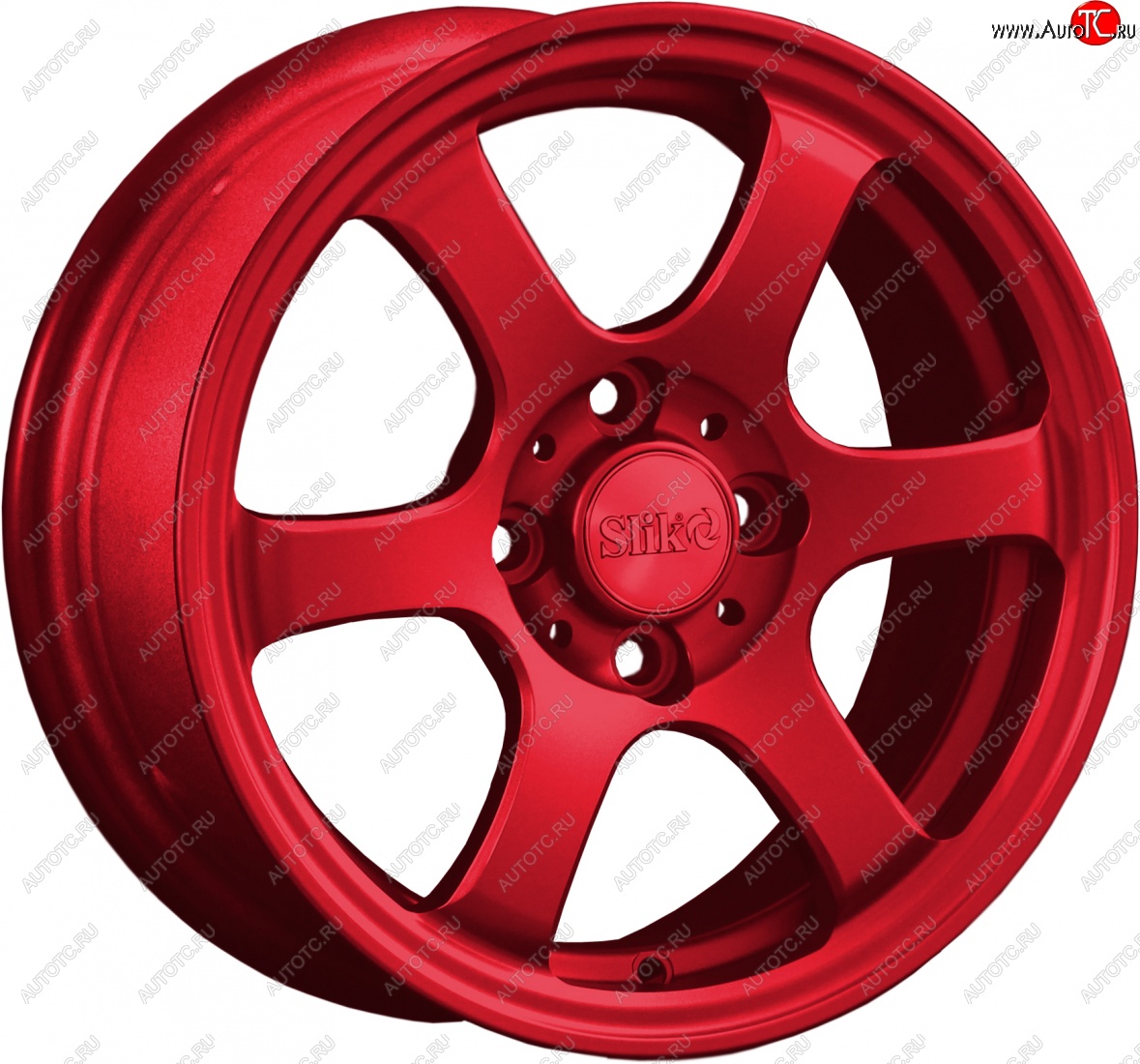 12 799 р. Кованый диск Slik Classik 6x14 (Красный)   (Цвет: Красный)  с доставкой в г. Кемерово
