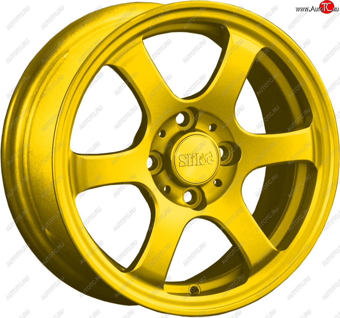 12 799 р. Кованый диск Slik Classik 6x14 (Ярко-желтый RAL 1021)   (Цвет: Ярко-желтый RAL 1021)  с доставкой в г. Кемерово