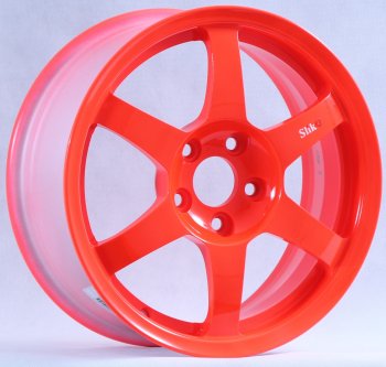 12 799 р. Кованый диск Slik Classik 6x14 (RAL 3026 ярко-алый)   (Цвет: RAL 3026 ярко-алый)  с доставкой в г. Кемерово. Увеличить фотографию 1