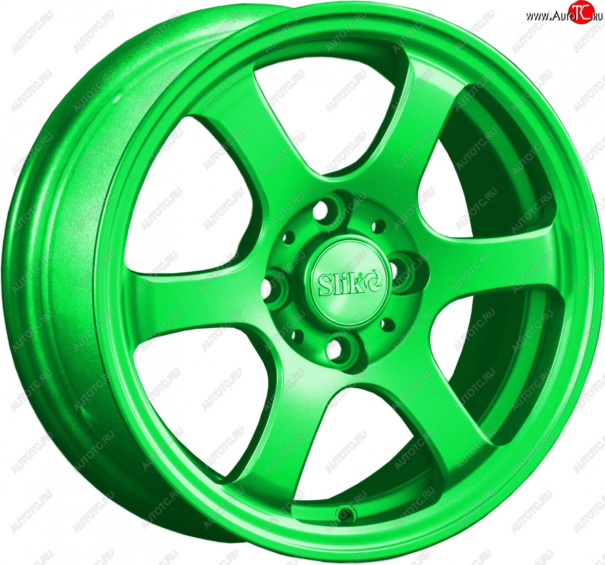 12 799 р. Кованый диск Slik Classik 6x14 (RAL 6038 ярко-зеленый)   (Цвет: RAL 6038 ярко-зеленый)  с доставкой в г. Кемерово