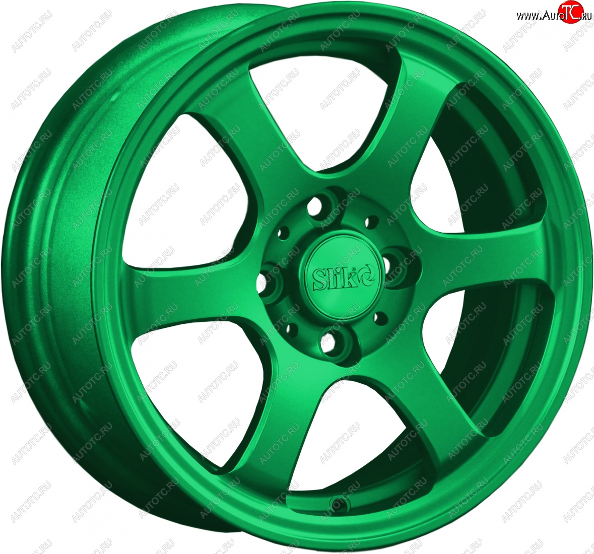12 799 р. Кованый диск Slik Classik 6x14 (Зеленый)   (Цвет: Зеленый)  с доставкой в г. Кемерово