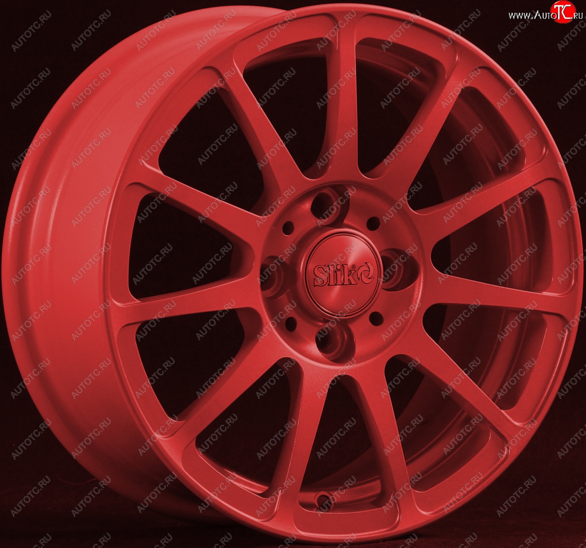 12 799 р. Кованый диск Slik Classik 6x14 (Красный RED)   (Цвет: Красный RED)  с доставкой в г. Кемерово