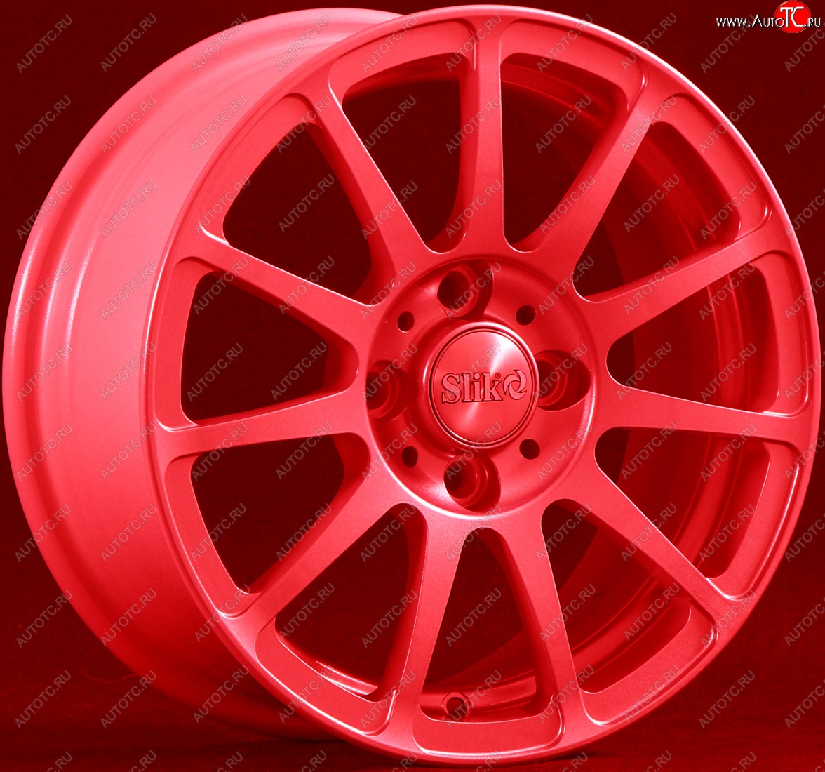 12 799 р. Кованый диск Slik Classik 6x14 (Candy - алый)   (Цвет: Candy - алый)  с доставкой в г. Кемерово