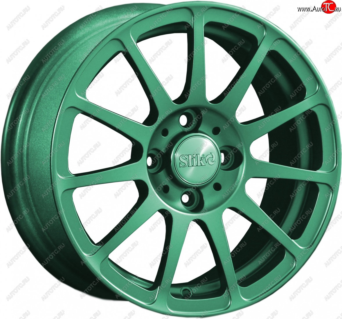 12 799 р. Кованый диск Slik Classik 6x14 (Candy - изумрудно-зелёный)   (Цвет: Candy - изумрудно-зелёный)  с доставкой в г. Кемерово