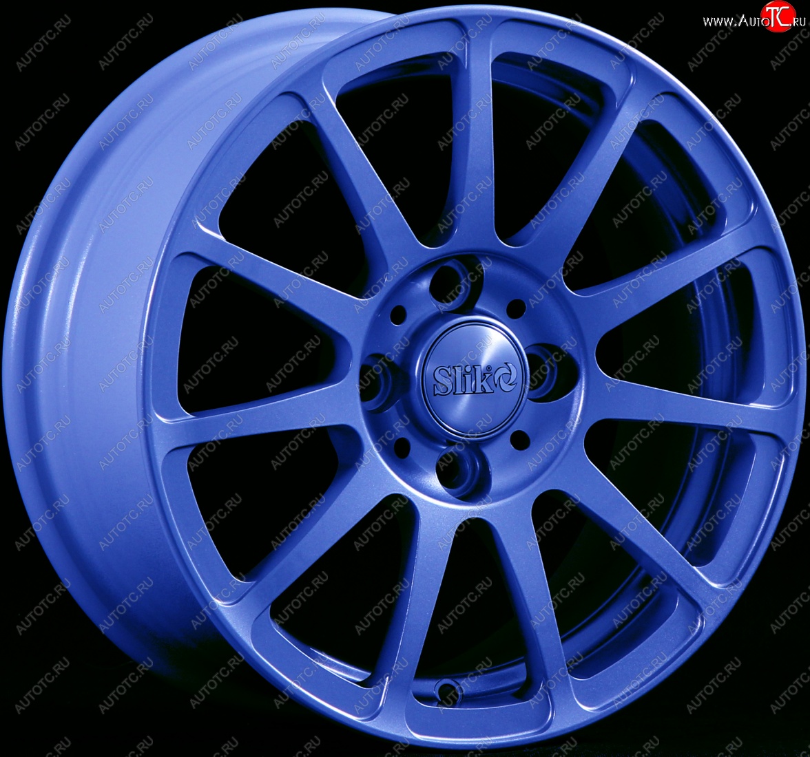 12 799 р. Кованый диск Slik Classik 6x14 (Синий)   (Цвет: Синий)  с доставкой в г. Кемерово