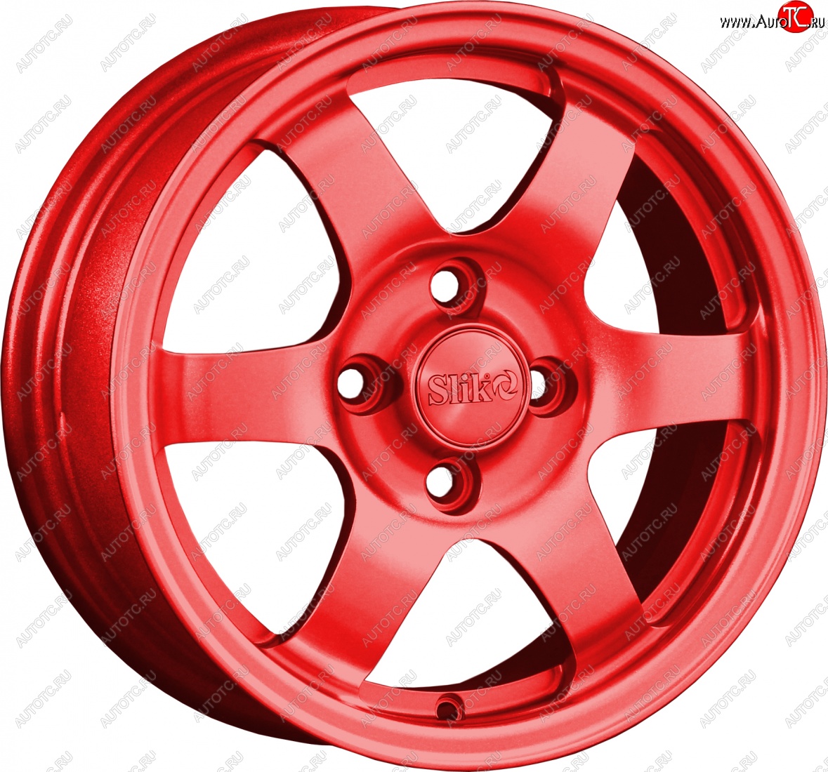 12 799 р. Кованый диск Slik Classik 6x14 (Candy красный)   (Цвет: Candy красный)  с доставкой в г. Кемерово