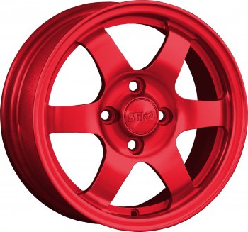 12 799 р. Кованый диск Slik Classik 6x14 (Красный)   (Цвет: Красный)  с доставкой в г. Кемерово. Увеличить фотографию 1