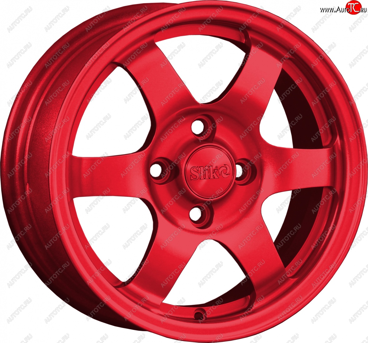 12 799 р. Кованый диск Slik Classik 6x14 (Красный)   (Цвет: Красный)  с доставкой в г. Кемерово