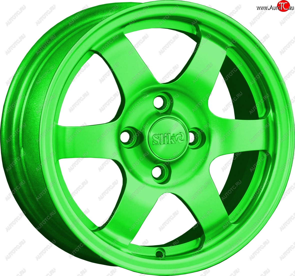 12 799 р. Кованый диск Slik Classik 6x14 (RAL 6038 ярко зеленый)   (Цвет: RAL 6038 ярко зеленый)  с доставкой в г. Кемерово