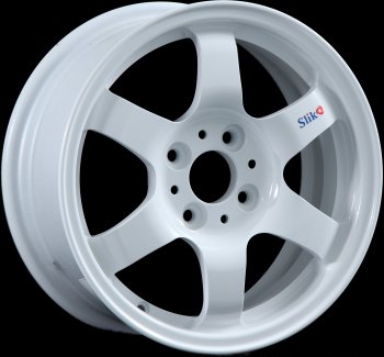 12 799 р. Кованый диск Slik Classik 6x14 (Белый)   (Цвет: Белый)  с доставкой в г. Кемерово. Увеличить фотографию 1