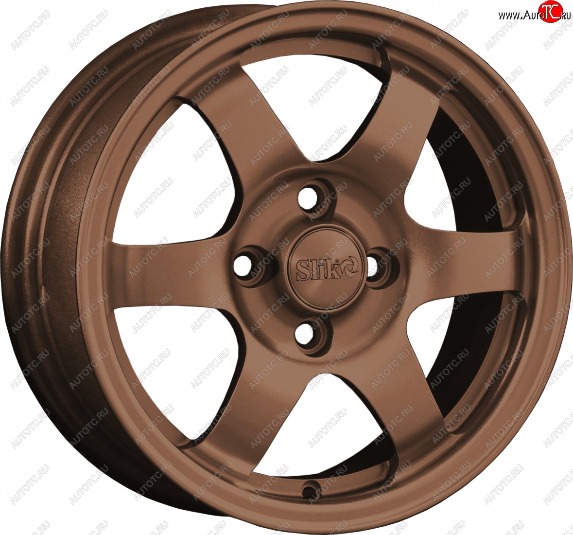 12 799 р. Кованый диск Slik Classik 6x14 (Бронза)   (Цвет: Бронза)  с доставкой в г. Кемерово