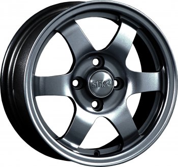12 799 р. Кованый диск Slik Classik 6x14 (Металлик графит глянцевый)   (Цвет: Металлик графит глянцевый)  с доставкой в г. Кемерово. Увеличить фотографию 1