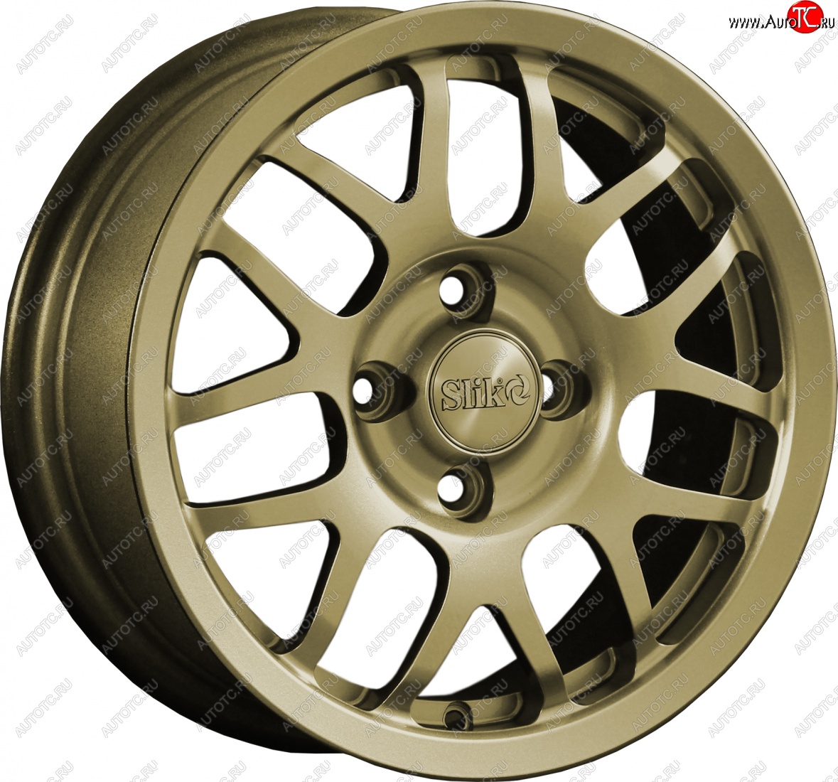 12 799 р. Кованый диск Slik Classik 6x14 (Металлик золотой)   (Цвет: Металлик золотой)  с доставкой в г. Кемерово