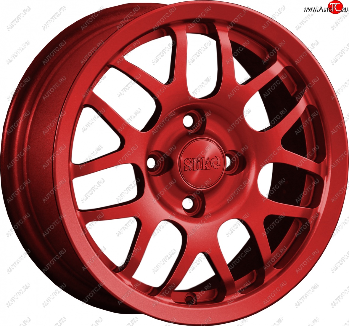12 799 р. Кованый диск Slik Classik 6x14 (Красный)   (Цвет: Красный)  с доставкой в г. Кемерово