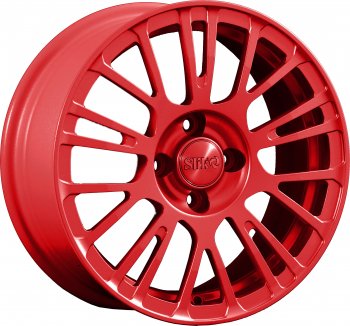11 899 р. Кованый диск Slik Classik 6.5x15 (Красный)   (Цвет: Красный)  с доставкой в г. Кемерово. Увеличить фотографию 1