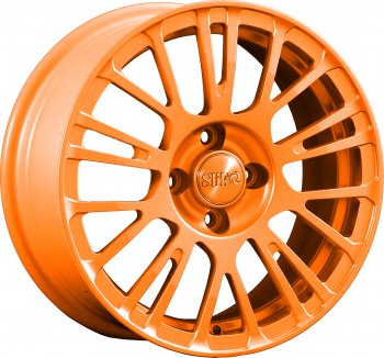 11 899 р. Кованый диск Slik Classik 6.5x15 (Ярко-оранжевый)   (Цвет: Ярко-оранжевый)  с доставкой в г. Кемерово. Увеличить фотографию 1