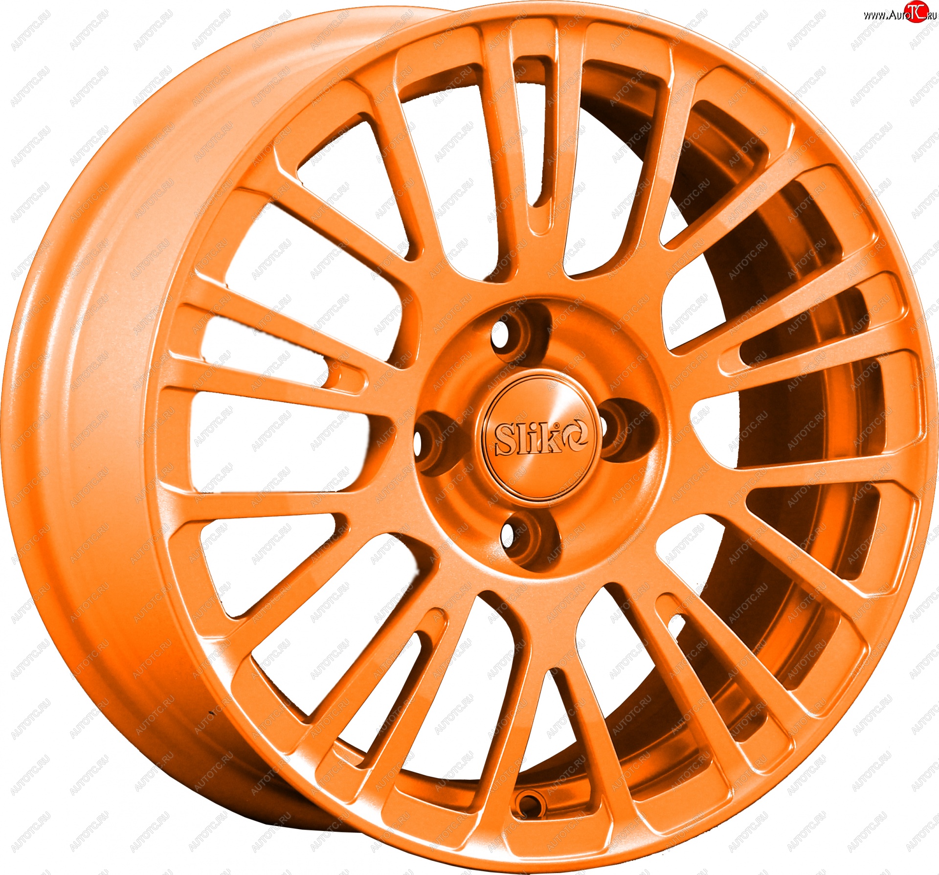 11 899 р. Кованый диск Slik Classik 6.5x15 (Ярко-оранжевый)   (Цвет: Ярко-оранжевый)  с доставкой в г. Кемерово