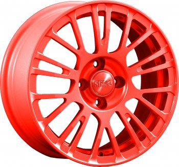 11 899 р. Кованый диск Slik Classik 6.5x15 (RAL 3026 ярко-алый)   (Цвет: RAL 3026 ярко-алый)  с доставкой в г. Кемерово. Увеличить фотографию 1
