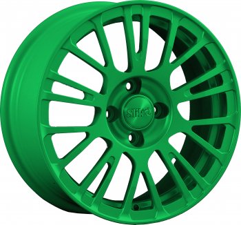 11 899 р. Кованый диск Slik Classik 6.5x15 (Зеленый)   (Цвет: Зеленый)  с доставкой в г. Кемерово. Увеличить фотографию 1