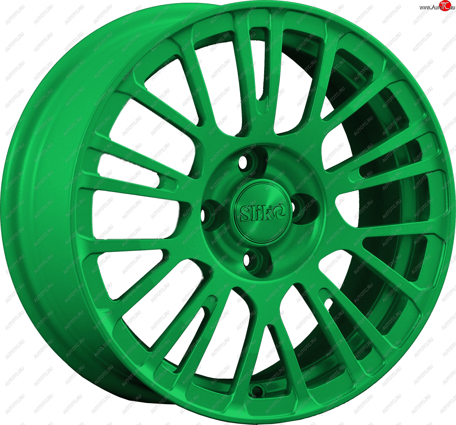 11 899 р. Кованый диск Slik Classik 6.5x15 (Зеленый)   (Цвет: Зеленый)  с доставкой в г. Кемерово