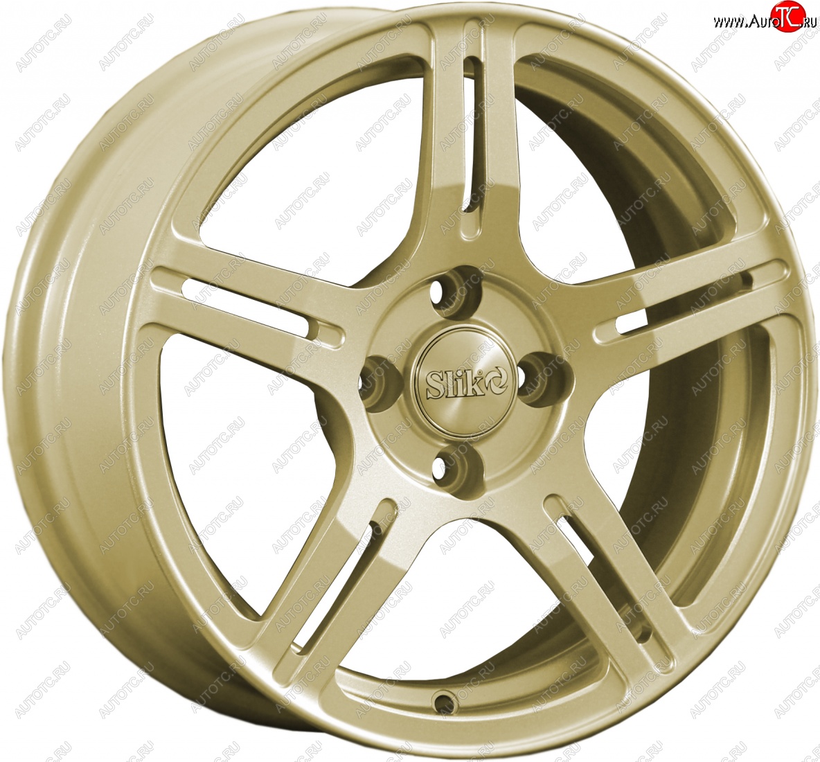 15 249 р. Кованый диск Slik Classik 6.5x15 (Металлик золотой)   (Цвет: Металлик золотой)  с доставкой в г. Кемерово