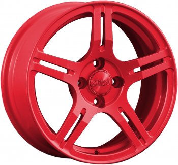 15 249 р. Кованый диск Slik Classik 6.5x15 (Красный)   (Цвет: Красный)  с доставкой в г. Кемерово. Увеличить фотографию 1