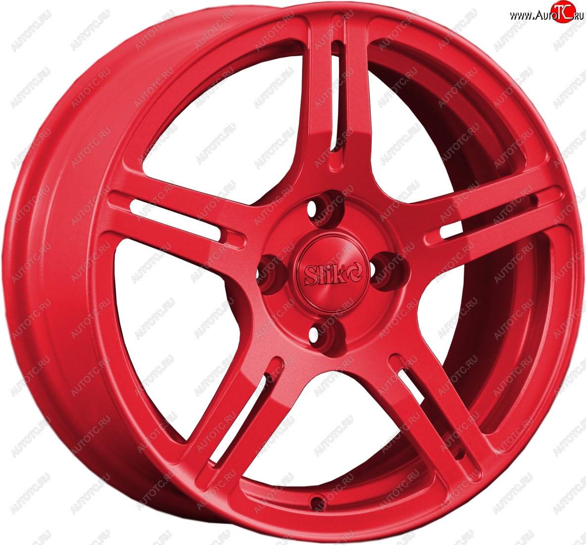 15 249 р. Кованый диск Slik Classik 6.5x15 (Красный)   (Цвет: Красный)  с доставкой в г. Кемерово
