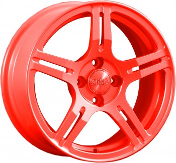 15 249 р. Кованый диск Slik Classik 6.5x15 (Candy алый)   (Цвет: Candy алый)  с доставкой в г. Кемерово. Увеличить фотографию 1