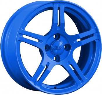 15 249 р. Кованый диск Slik Classik 6.5x15 (Candy синий)   (Цвет: Candy синий)  с доставкой в г. Кемерово. Увеличить фотографию 1