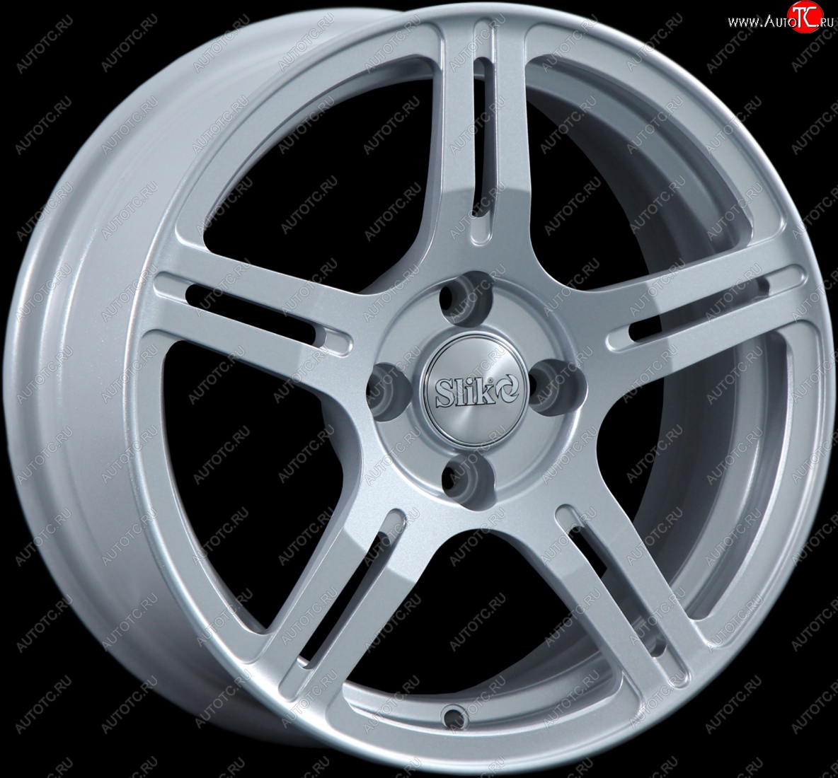 15 249 р. Кованый диск Slik Classik 6.5x15 (Серебристый светлый)   (Цвет: Серебристый светлый)  с доставкой в г. Кемерово