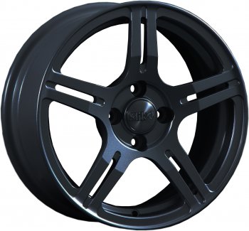 15 249 р. Кованый диск Slik Classik 6.5x15 (Черный матовый)   (Цвет: Черный матовый)  с доставкой в г. Кемерово. Увеличить фотографию 1